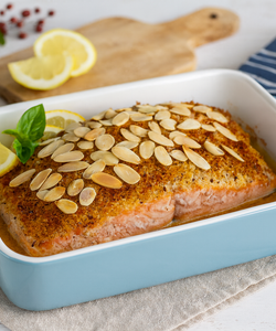 Ricetta Salmone Gratinato alle Mandorle e Limone