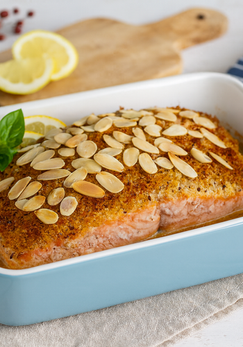Ricetta Salmone Gratinato alle Mandorle e Limone