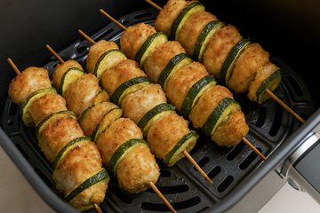 Ricetta Spiedini di Pollo e Zucchine in Friggitrice ad Aria