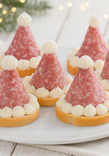 Ricetta Tartine Cappellini di Babbo Natale