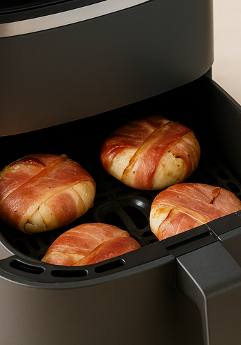 Ricetta Tomini con Speck in Friggitrice ad Aria