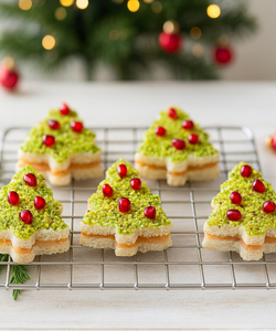 Ricetta Tramezzini Alberelli di Natale con Salmone e Pistacchio