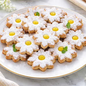 Biscotti Occhi di Bue alla Doppia Mela