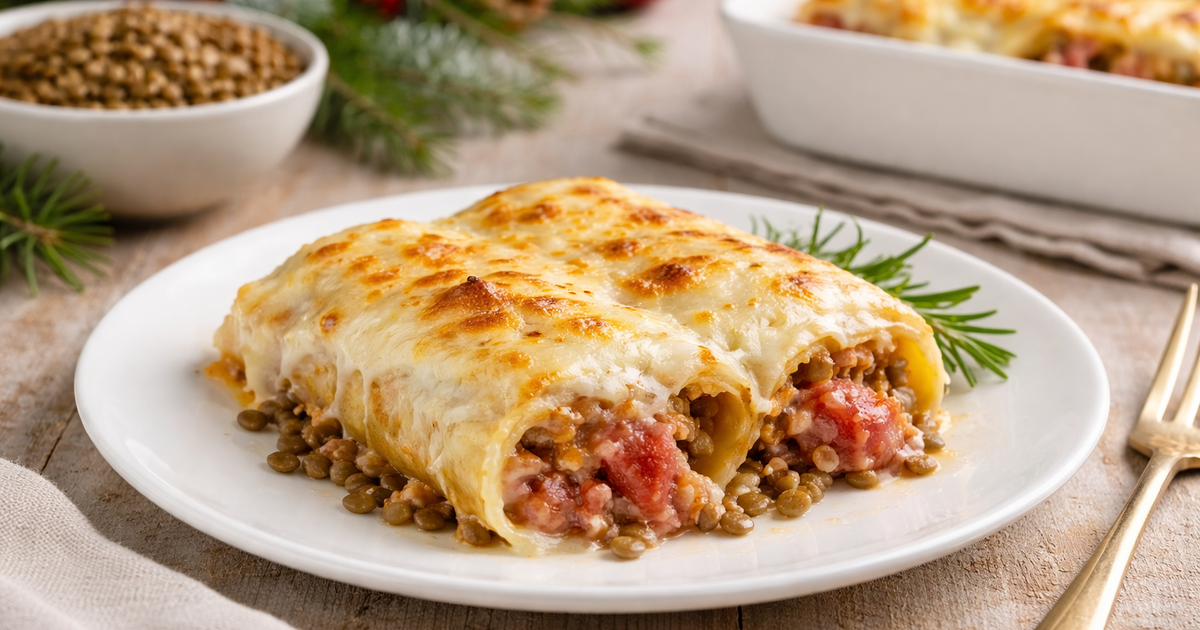 Ricetta Cannelloni Lenticchie e Cotechino - Il Club delle Ricette