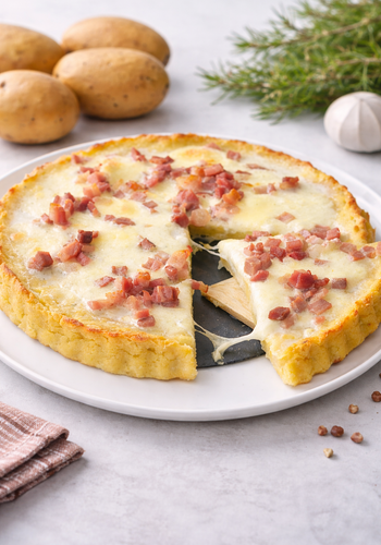 Ricetta Crostata di Patate con Pancetta e Mozzarella