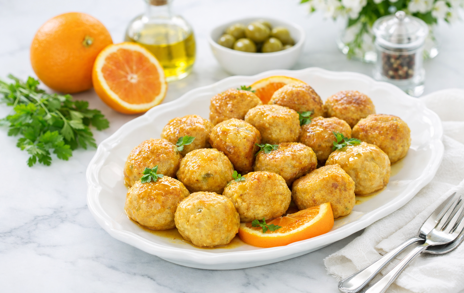 Polpette di Pollo all’Arancia