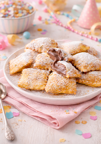 Ricetta Ravioli di Carnevale Fritti con la Nutella