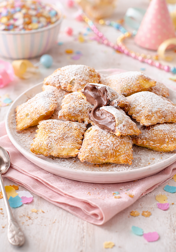 Ricetta Ravioli di Carnevale Fritti con la Nutella