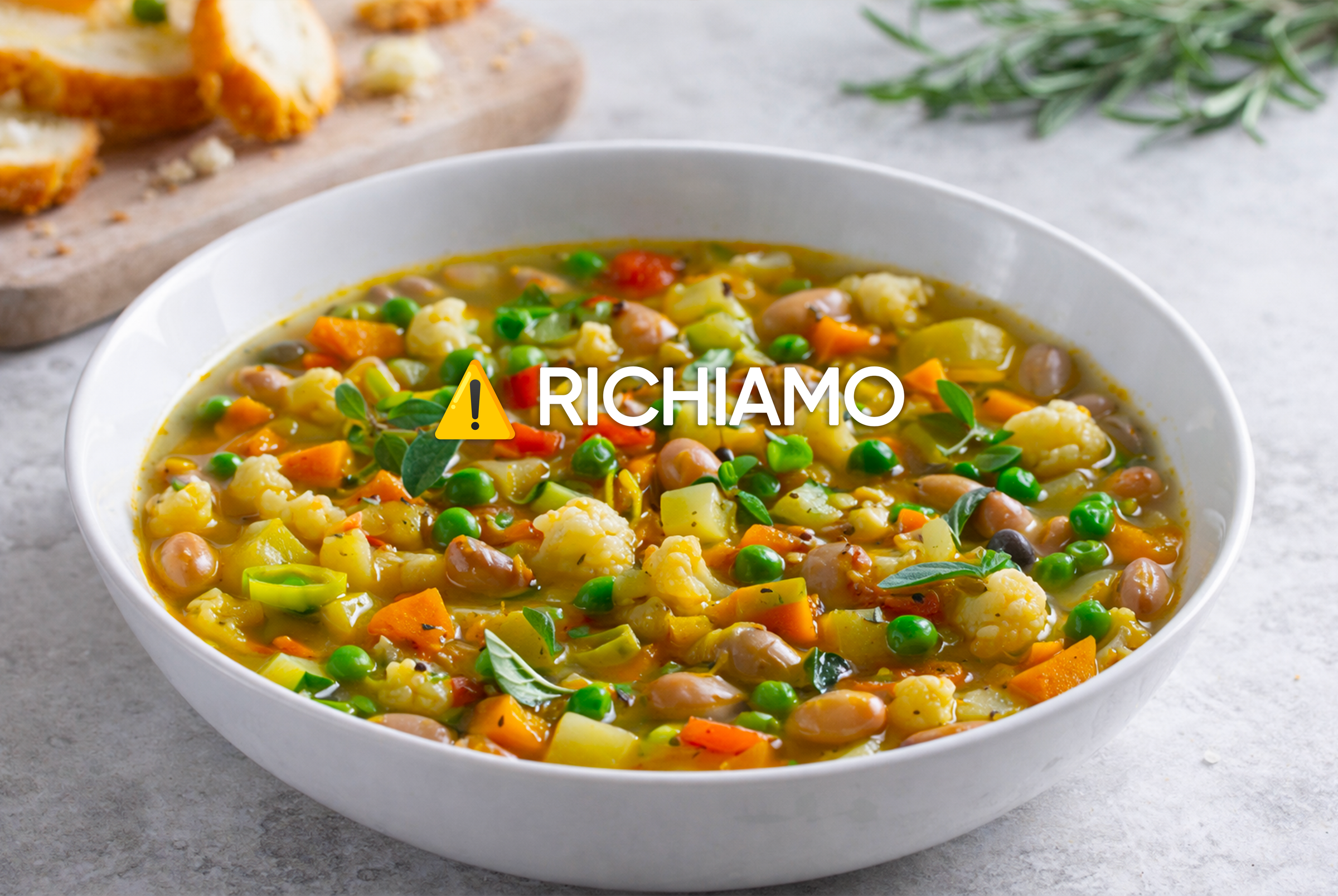 Richiamato Minestrone Surgelato: Marca e Lotti Interessati