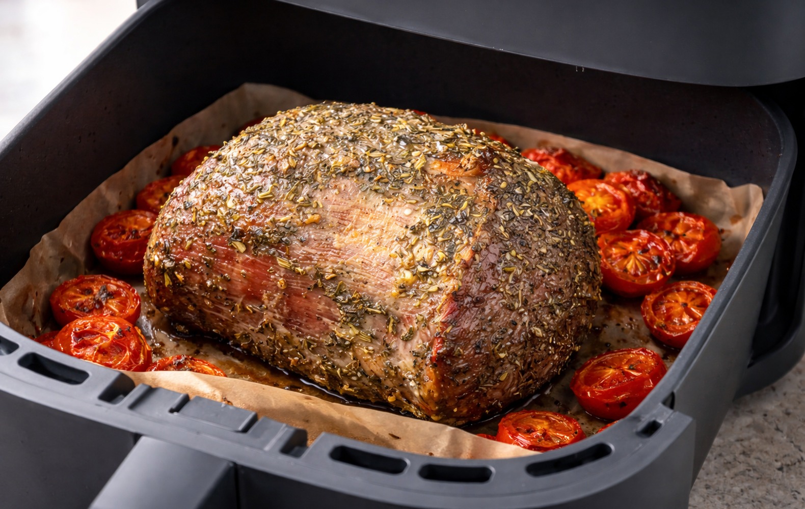 Roast Beef con Pomodorini in Friggitrice ad Aria, Succoso e Saporito