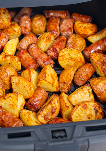 Ricetta Salsiccia e Patate in Friggitrice ad Aria