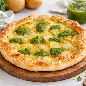 Torta Salata con Patate e Pesto