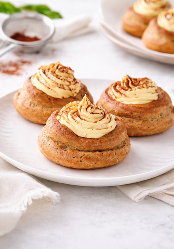 Ricetta Zeppole al Caffè con Crema al Mascarpone