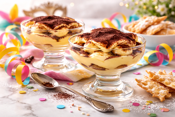 Chiacchiere in Bicchiere al Mascarpone