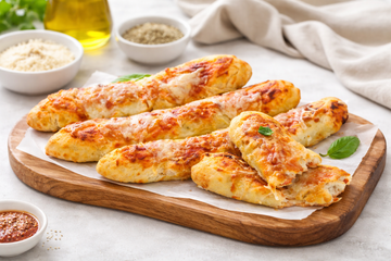 Lingue di Pizza Farcite con Pomodoro e Mozzarella