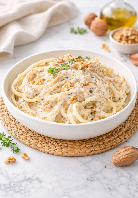 Ricetta Pasta alla Crema di Noci senza Panna - Il Club delle Ricette