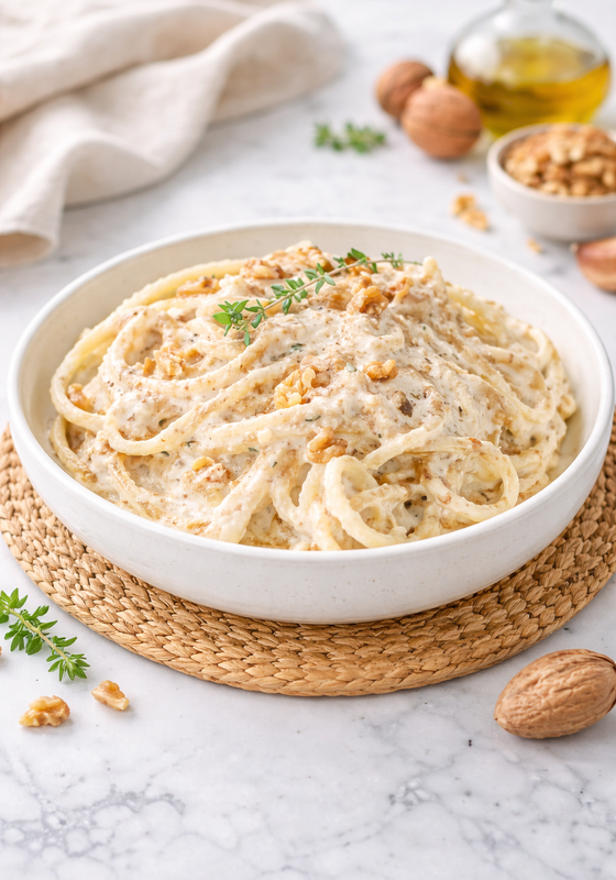 Ricetta Pasta alla Crema di Noci senza Panna - Il Club delle Ricette