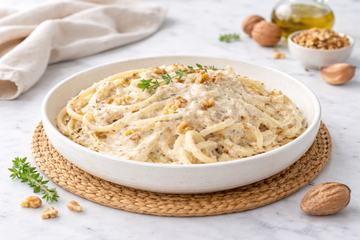 Pasta alla Crema di Noci senza Panna