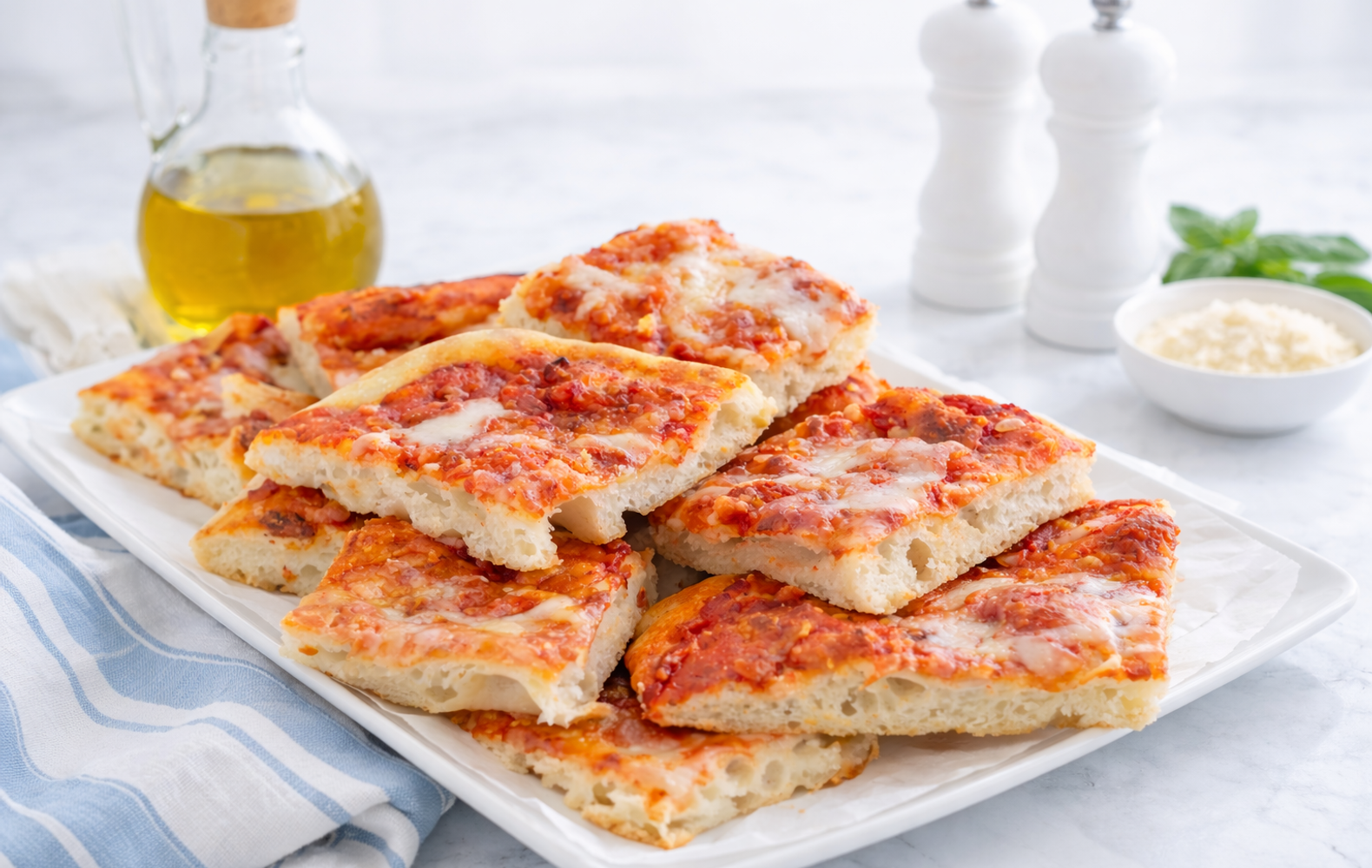 Pizza in Teglia Senza Impasto