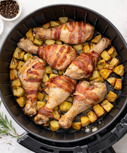 Ricetta Fusi di Pollo con Bacon e Patate in Friggitrice ad Aria