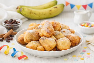 Frittelle di Banane con Uvetta