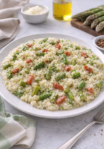 Ricetta Risotto Cremoso Asparagi e Guanciale