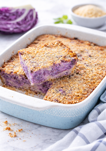 Ricetta Tortino di Cavolo Viola al Forno