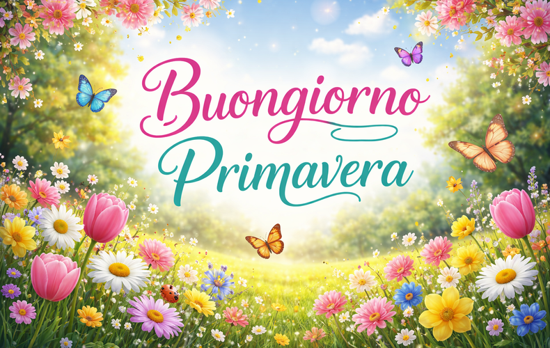 Buongiorno, Benvenuta Primavera 2026: Immagini e Frasi Divertenti Equinozio