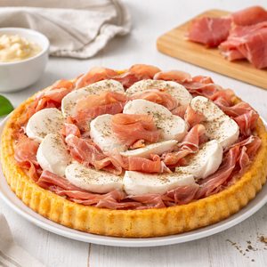 Crostata Morbida con Prosciutto e Mozzarella