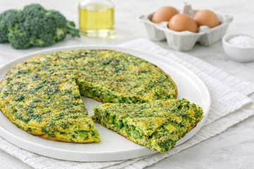 Frittata di Broccoli con Pancetta e Pecorino