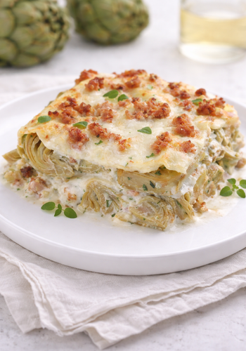 Ricetta Lasagne con Carciofi, Salsiccia e Stracchino