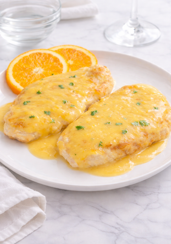Ricetta Petto di Pollo Cremoso all’Arancia
