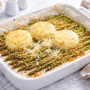 Asparagi Gratinati al Forno con Tomini
