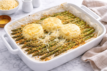 Asparagi Gratinati al Forno con Tomini