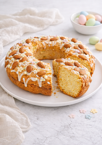 Ricetta Ciambella di Pasqua con Glassa della Colomba