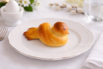 Colombine di Brioche, il Segnaposto per Pasqua