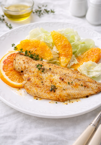 Ricetta Filetto di Branzino all’Arancia