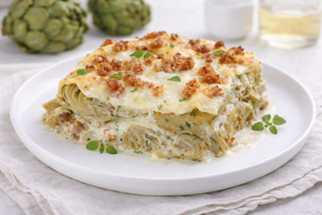Lasagne con Carciofi, Salsiccia e Stracchino