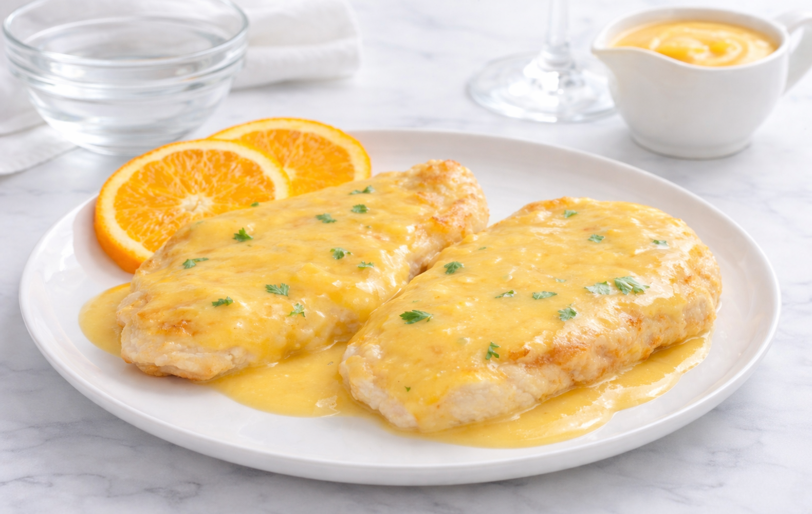 Petto di Pollo Cremoso all’Arancia