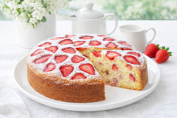 Torta con Ricotta e Fragole