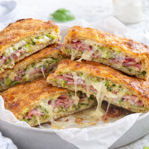 Torta Rustica Croccante alle Zucchine con Brisè