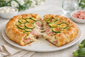 Ricetta Torta Salata Zucchine e Prosciutto