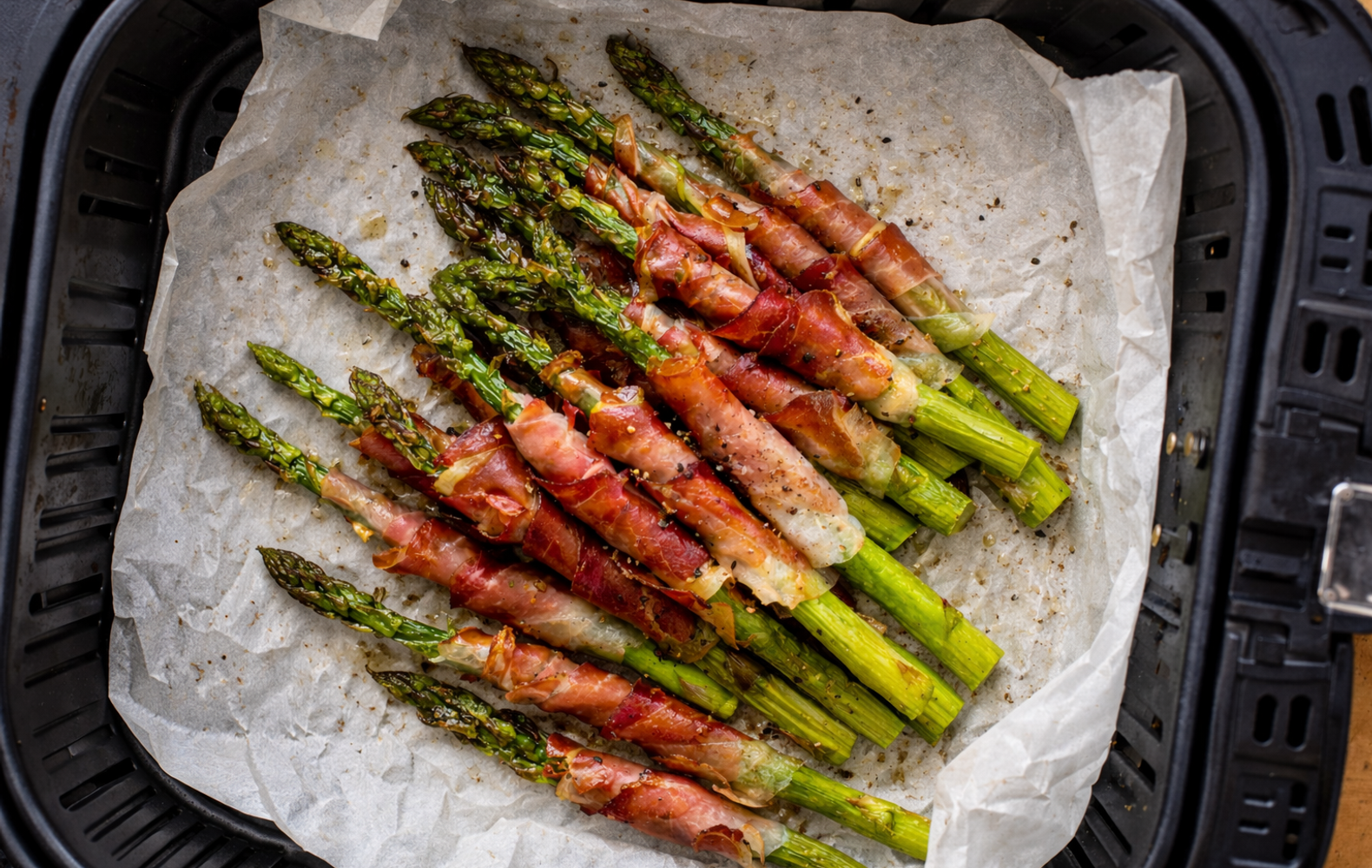 Asparagi in Friggitrice ad Aria con Speck
