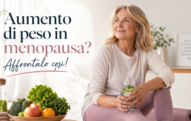 Aumento di peso in menopausa? Affrontalo così!