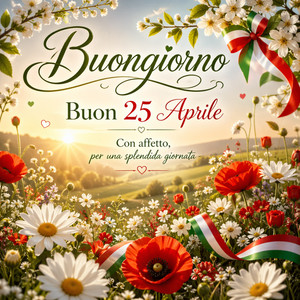 Buongiorno e buon 25 Aprile