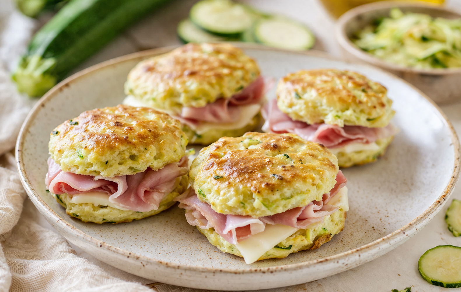 Focaccine Veloci con Zucchine