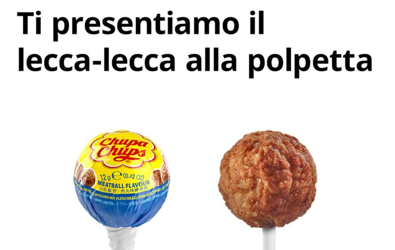 Il lecca-lecca al gusto di polpetta IKEA diventa realtà