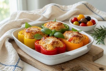 Ricetta Peperoni Ripieni di Riso e Scamorza