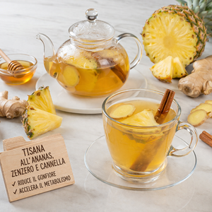 Tisana all’Ananas, Zenzero e Cannella Sgonfiante