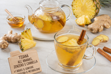 Tisana all’Ananas, Zenzero e Cannella Sgonfiante